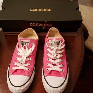 Pink converse shoes